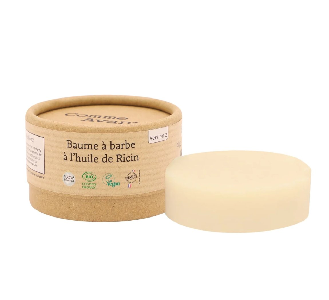 baume à barbe solide Baume à Barbe à l'huile de Ricin