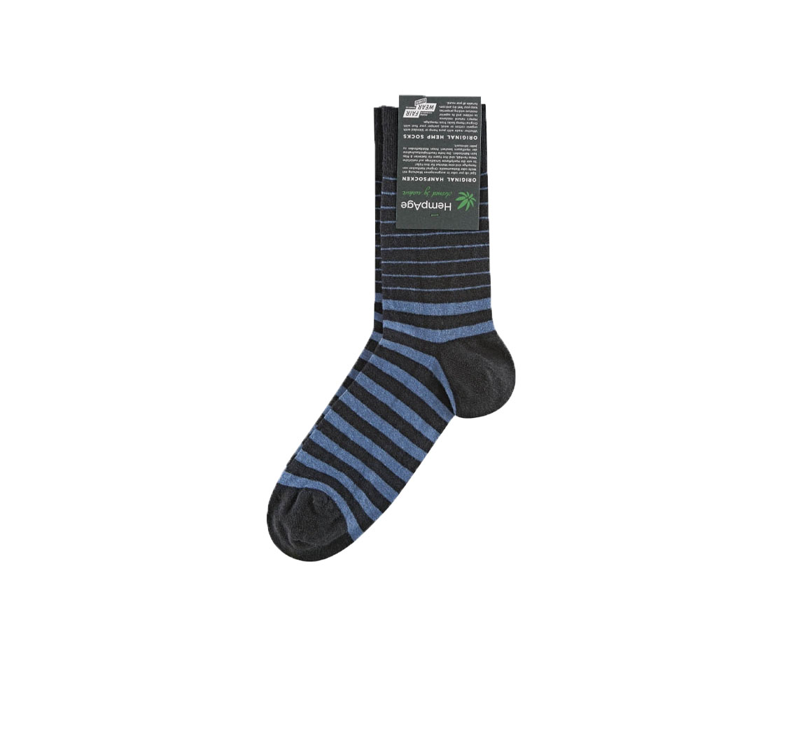 chaussettes chanvre coton bio rayures hempage Striped socks Striped socks