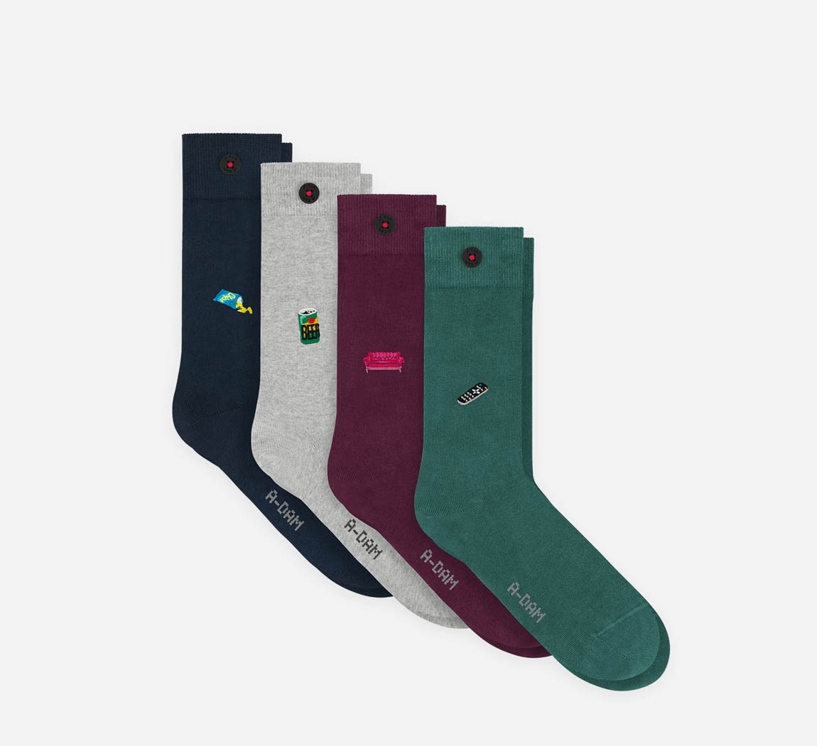 Pack de 4 chaussettes A-dam Pack The Great Indoors